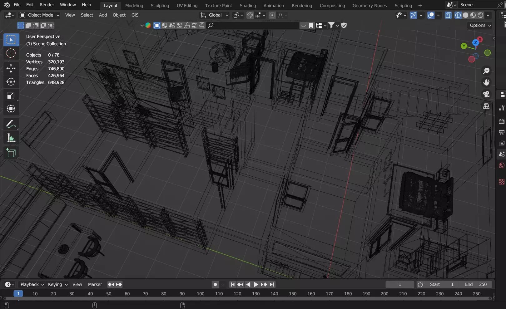 Underground Furnished House 3D Model 3D model_1