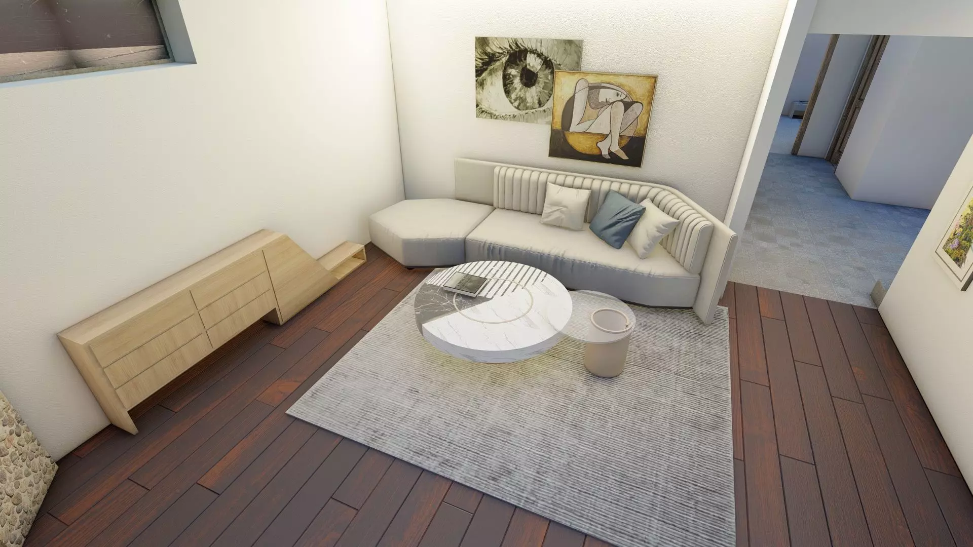 Underground Furnished House 3D Model 3D model_11