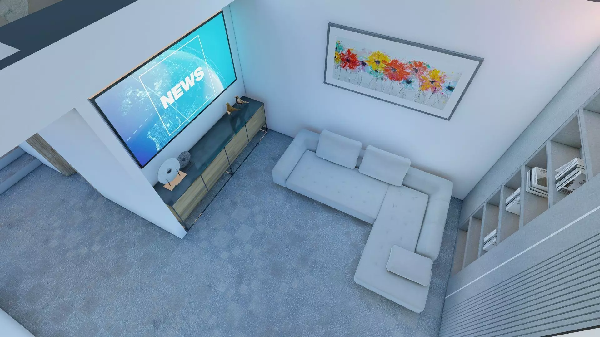 Underground Furnished House 3D Model 3D model_4