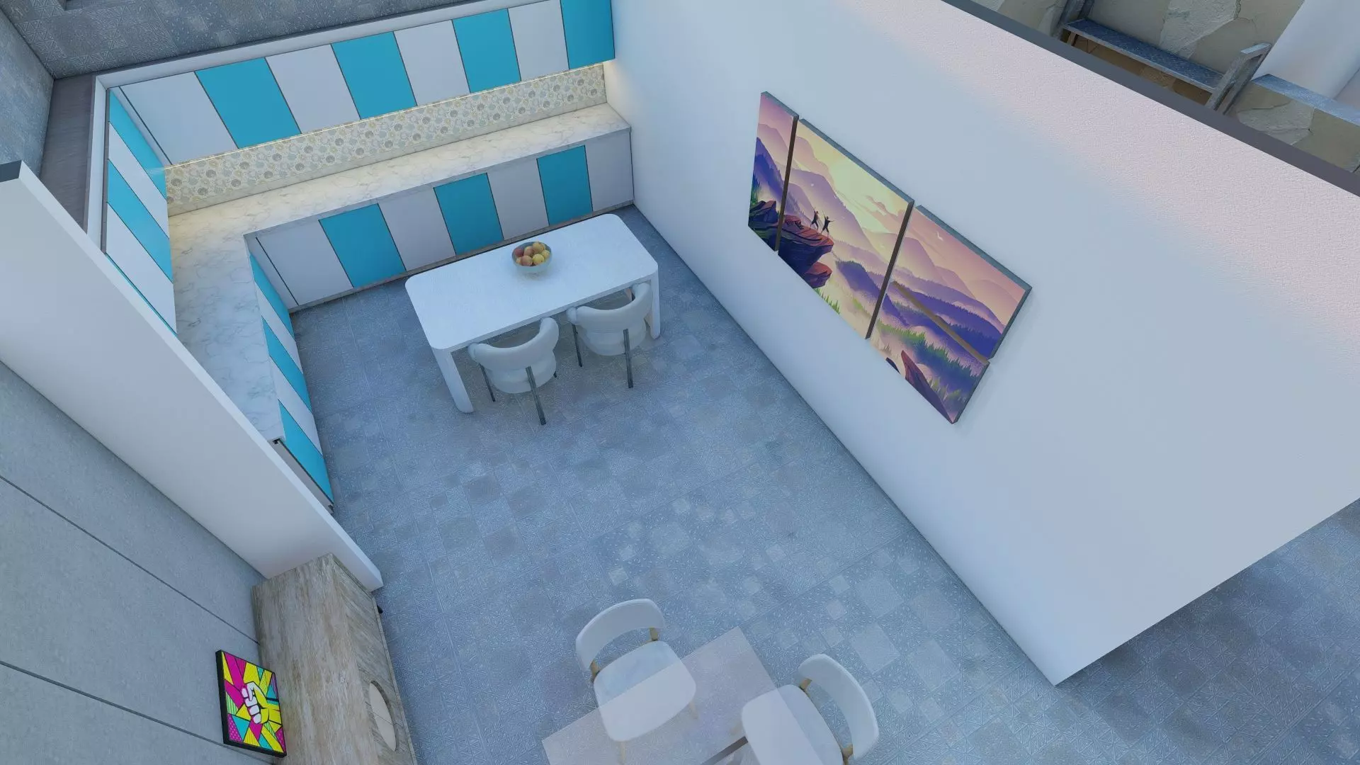 Underground Furnished House 3D Model 3D model_7