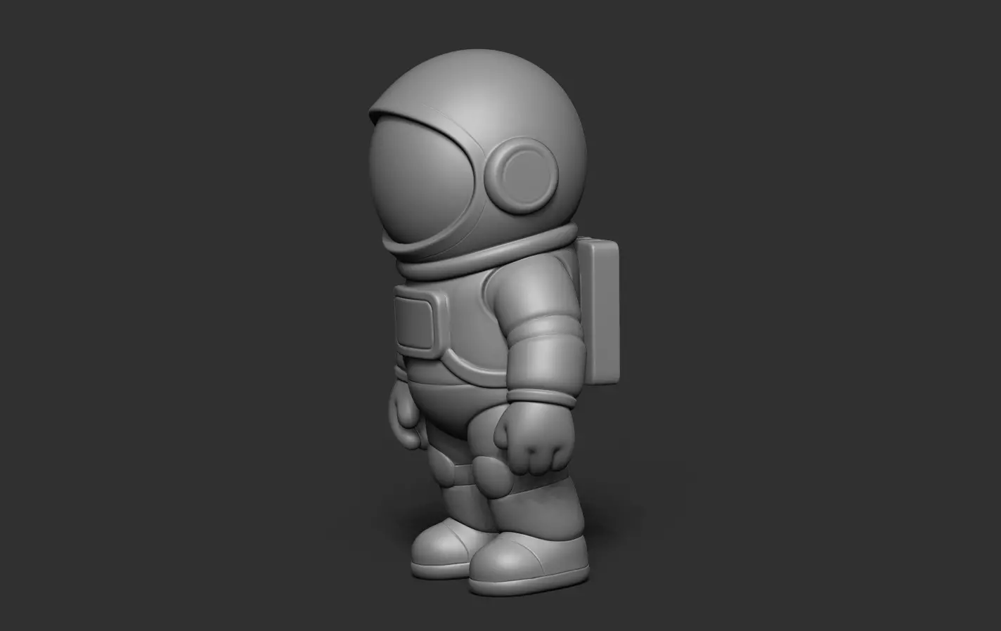 Astronaut 3D print model_11