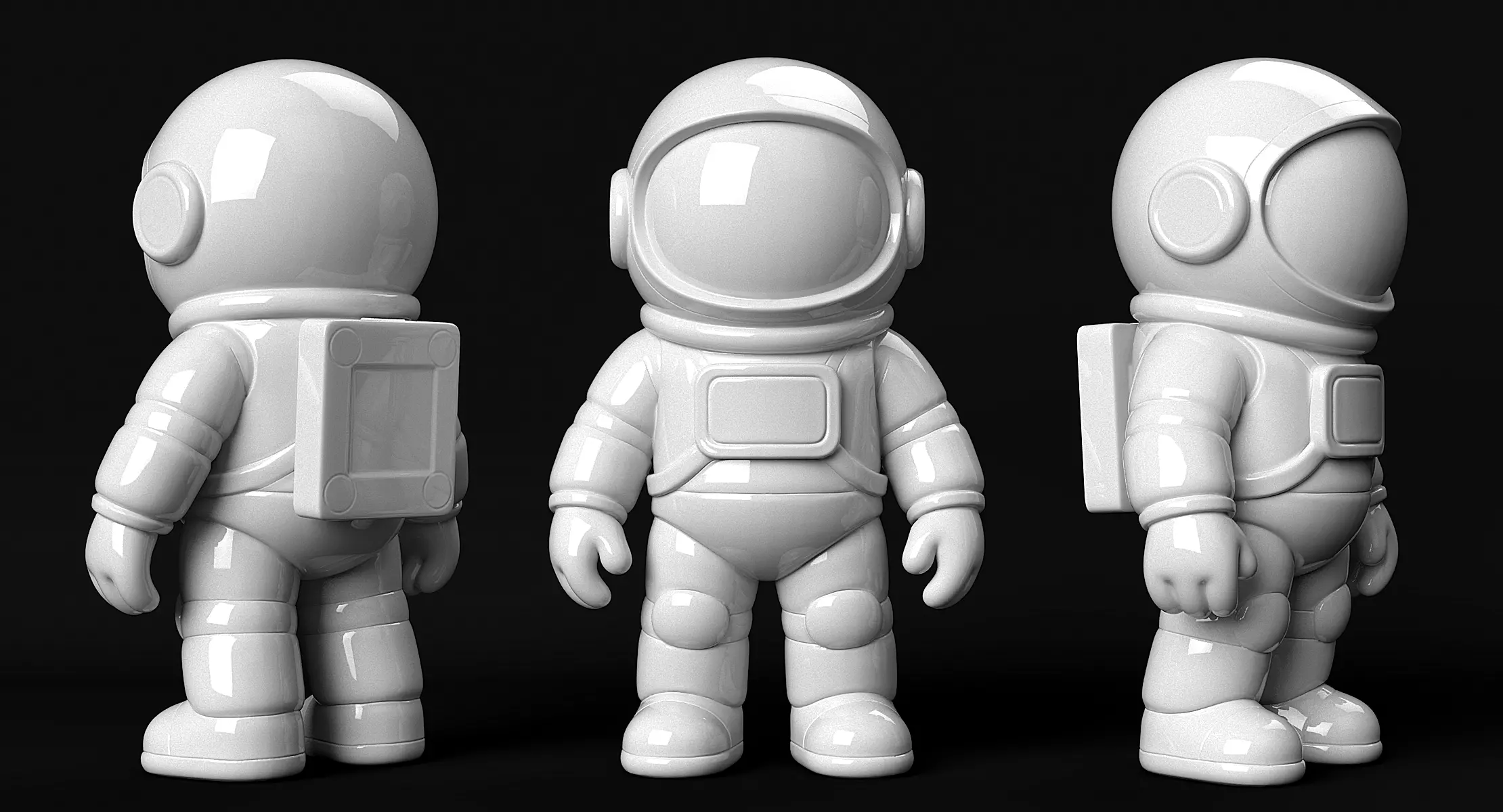 Astronaut 3D print model_9
