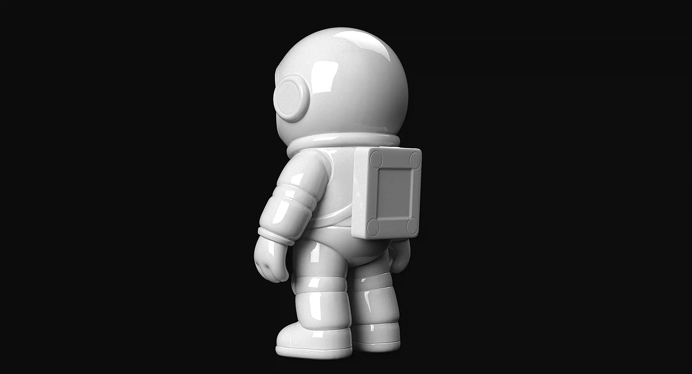 Astronaut 3D print model_6