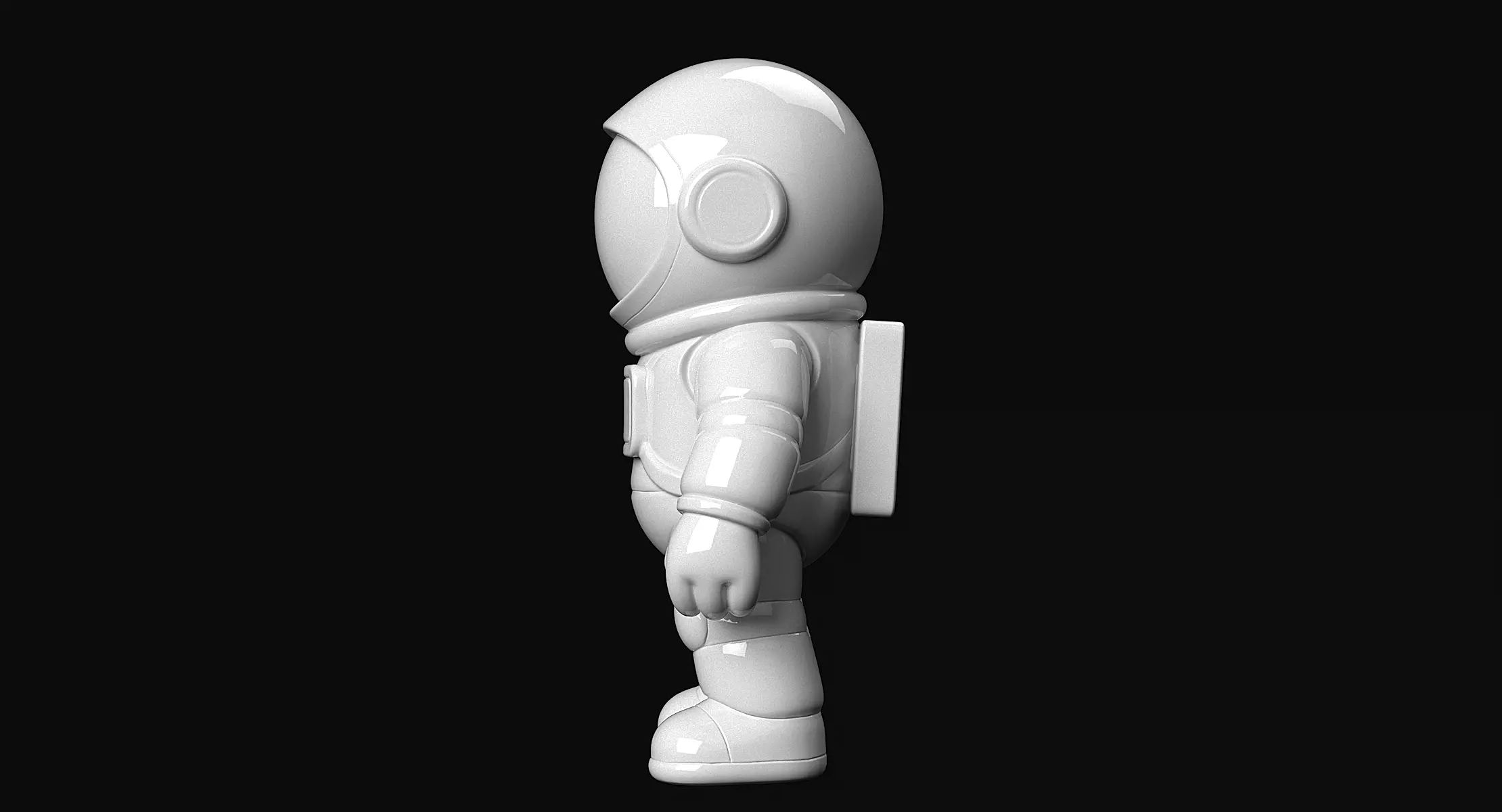 Astronaut 3D print model_7