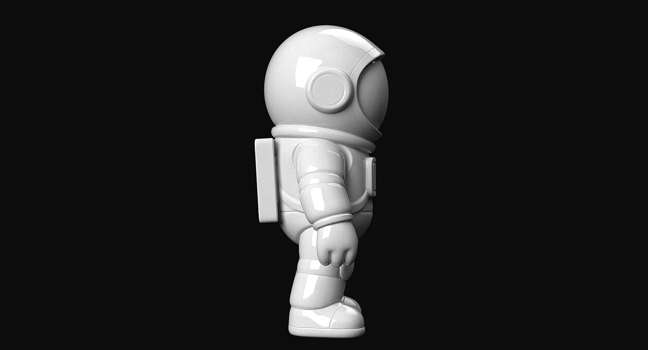 Astronaut 3D print model_3