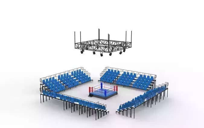 Boxing Area 3D model