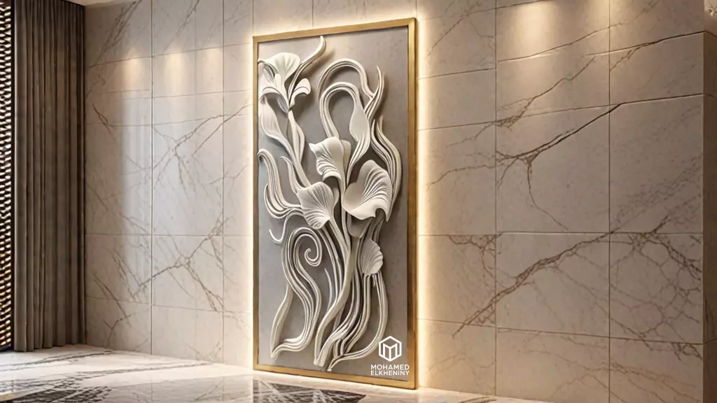 Modern Relief Wall Mural Decor CNC 3D Print 02 3D model_17