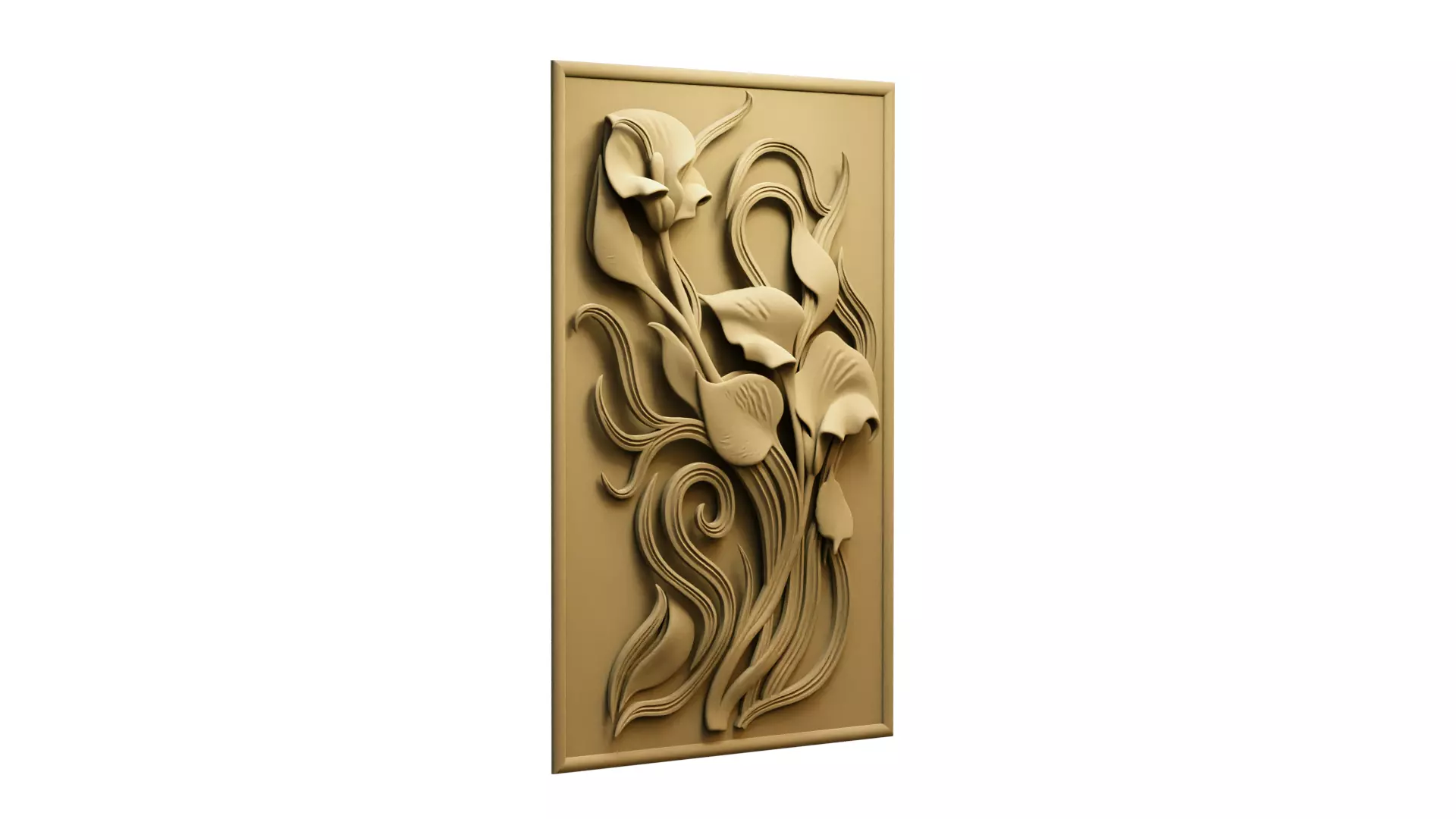 Modern Relief Wall Mural Decor CNC 3D Print 02 3D model_3