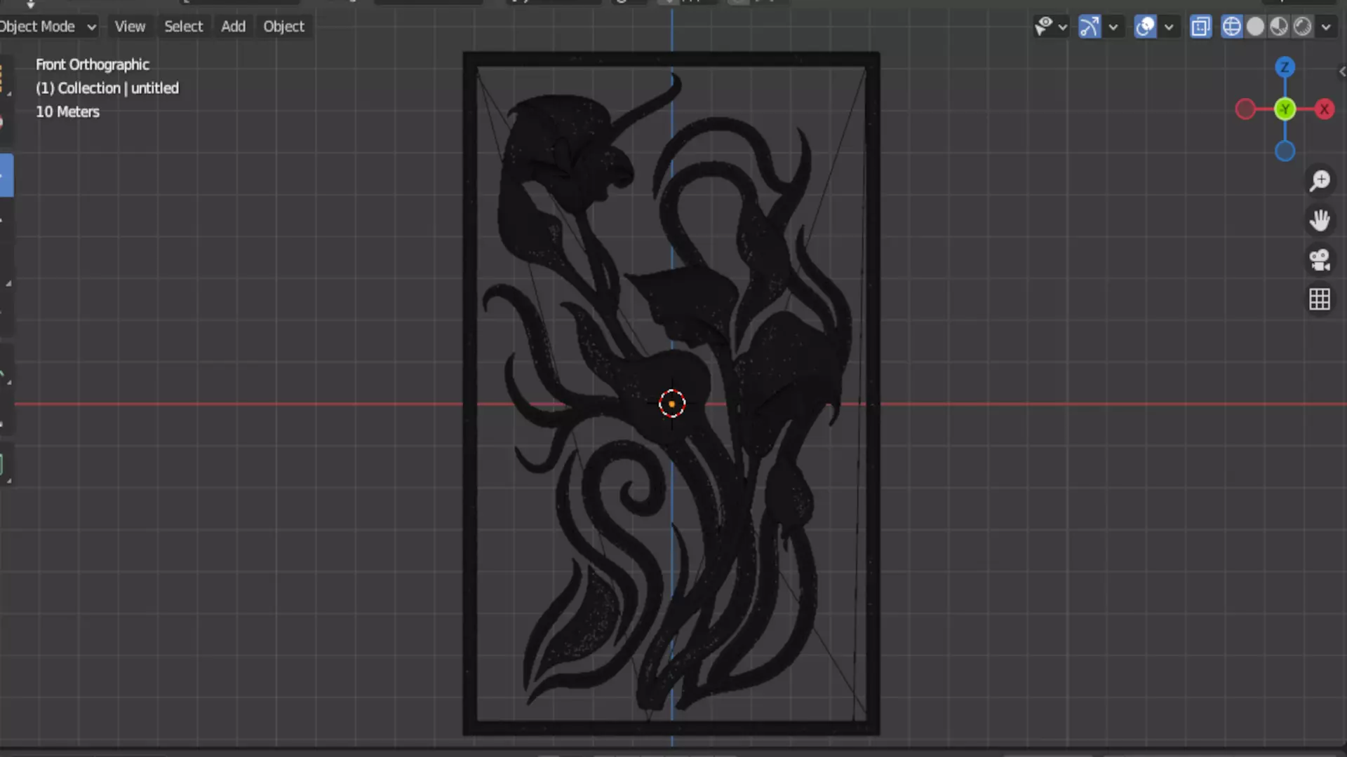 Modern Relief Wall Mural Decor CNC 3D Print 02 3D model_15