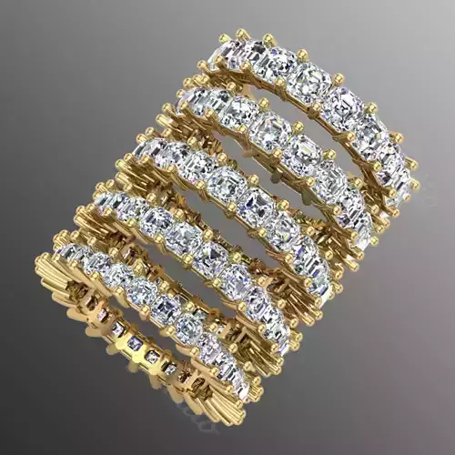 Ring ri215  emerald  square 