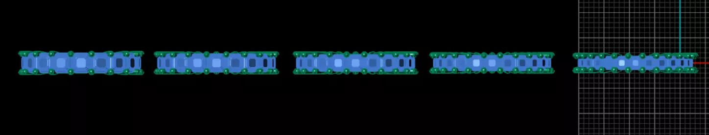 Ring ri215  emerald  square  3D print model_9