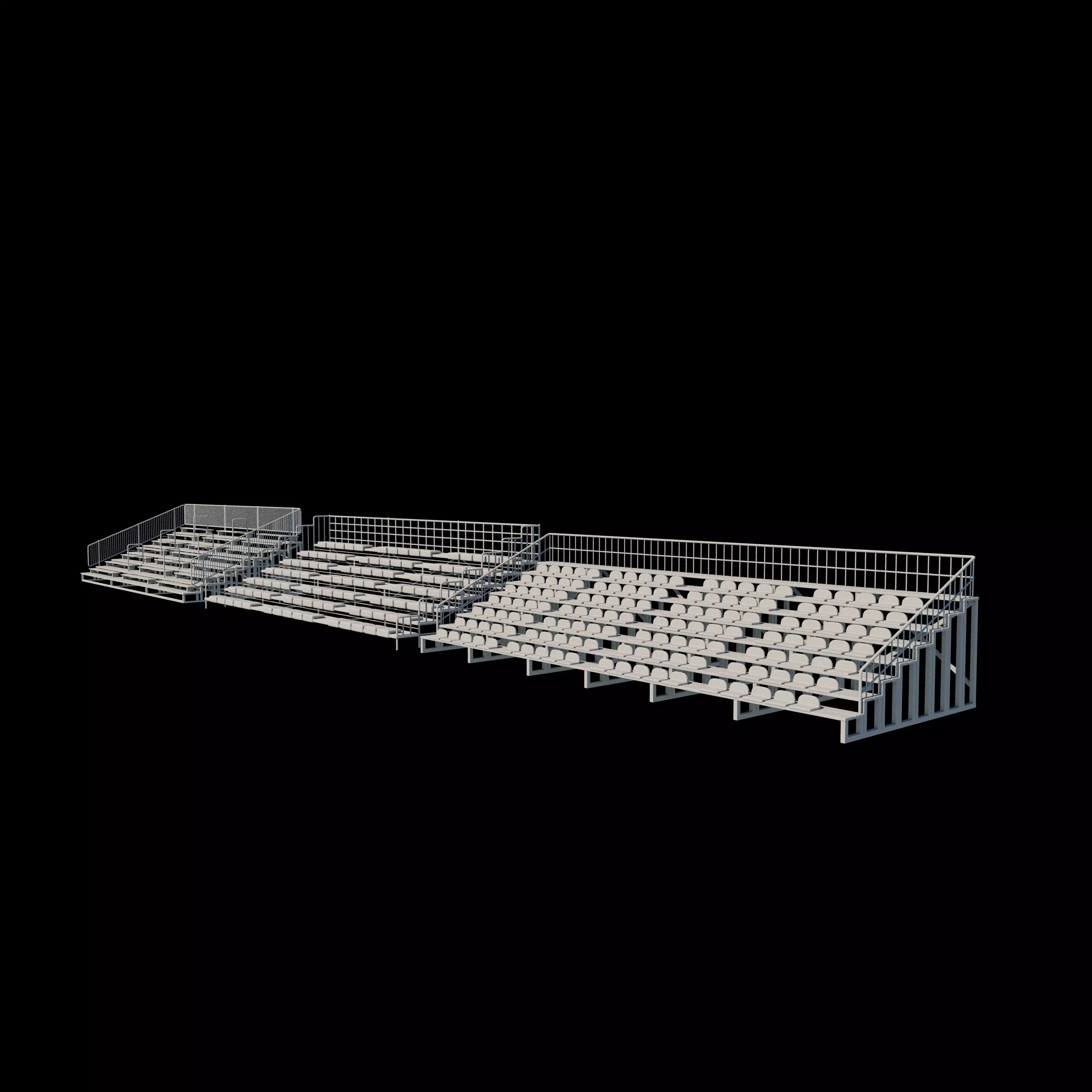bleacher module 3D model_20