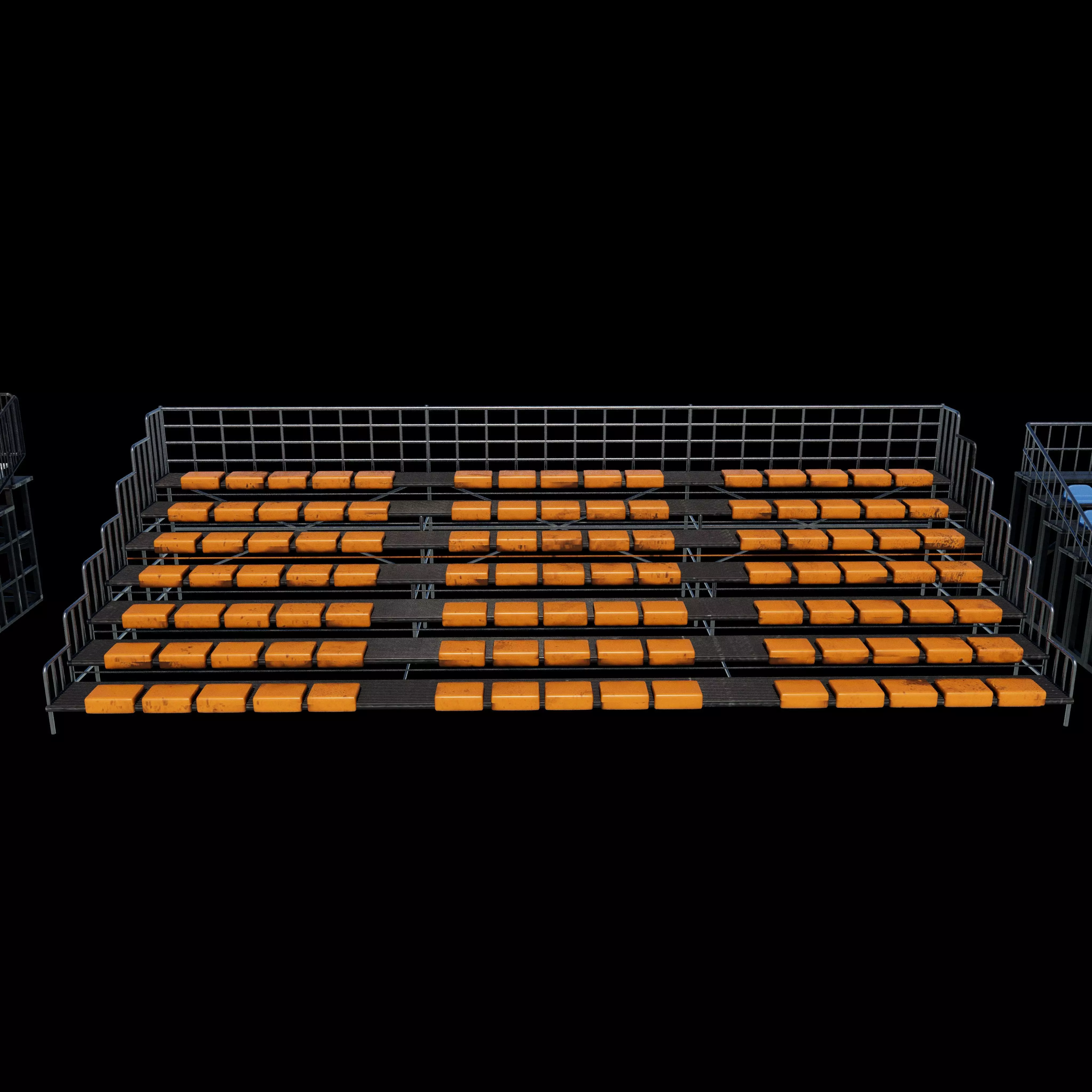 bleacher module 3D model_13