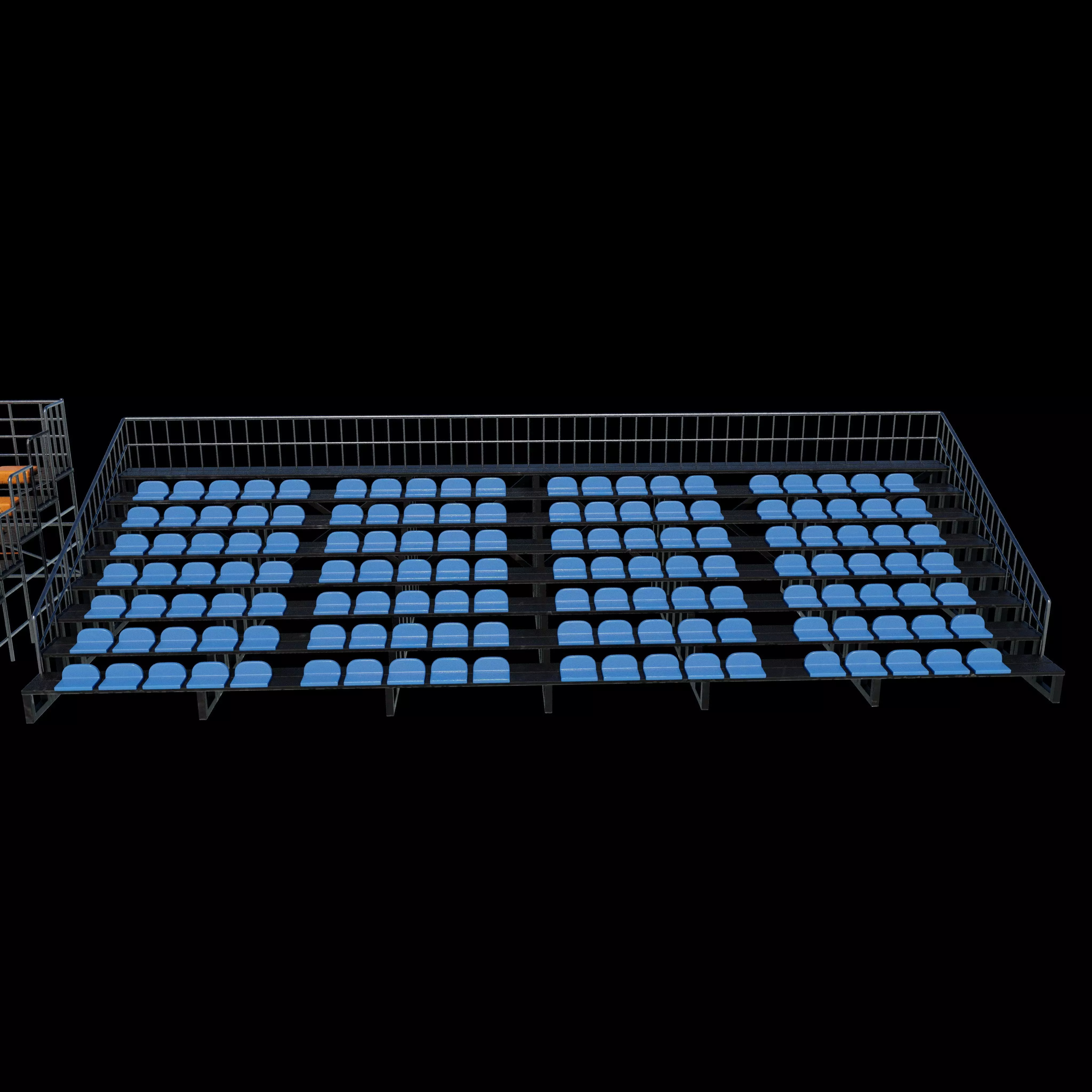 bleacher module 3D model_14