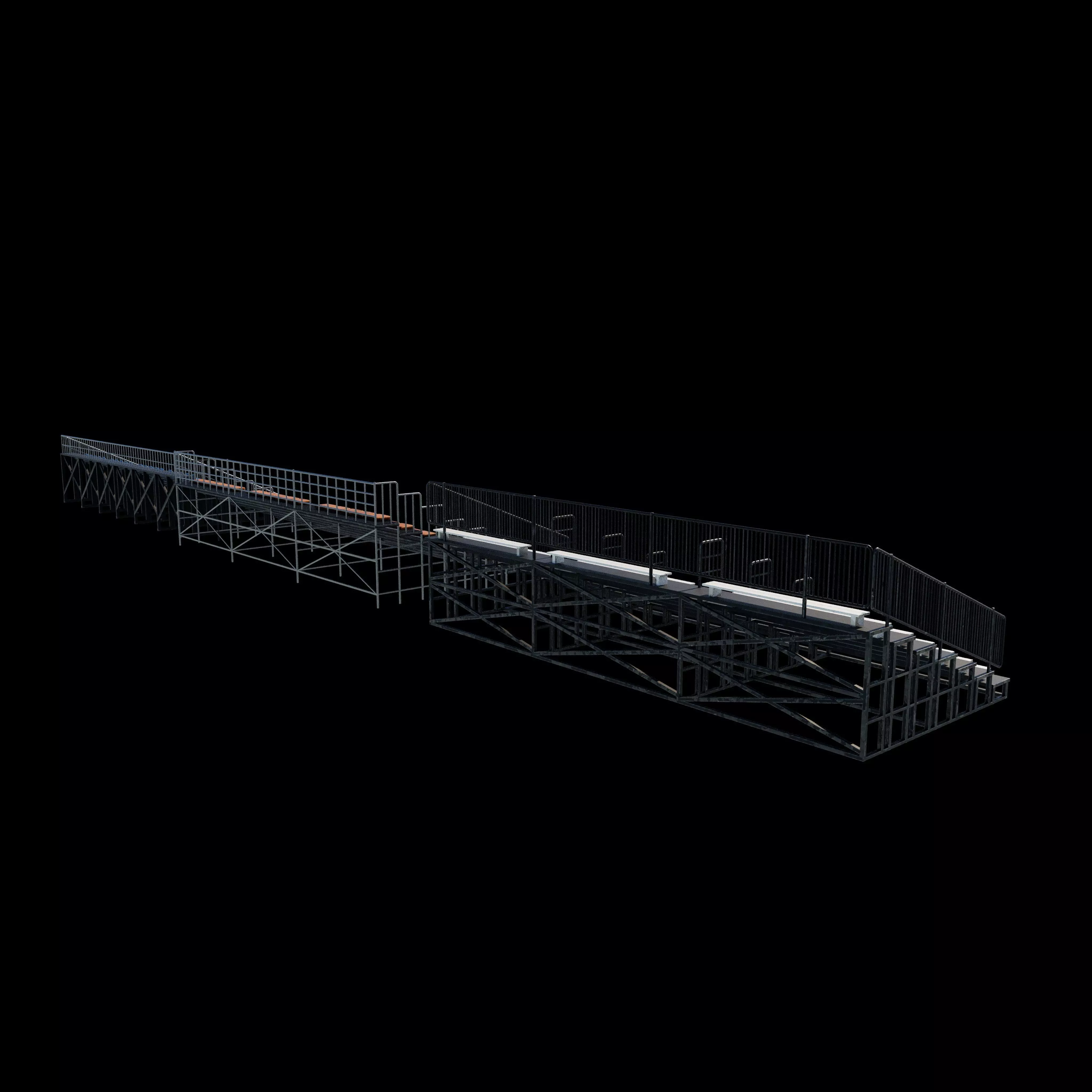 bleacher module 3D model_18