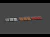 bleacher module 3D model_1