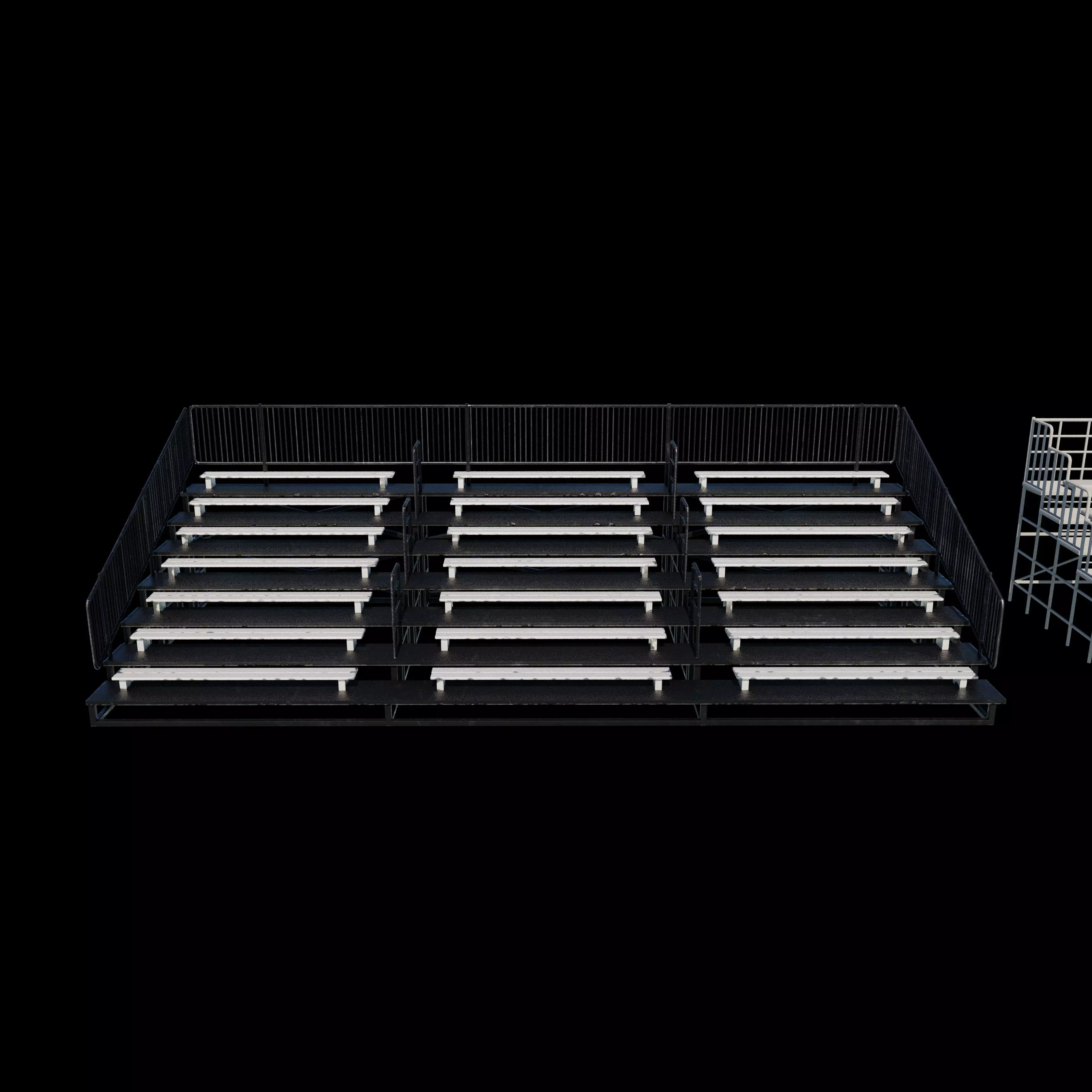 bleacher module 3D model_12