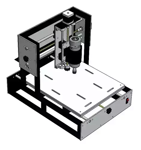 CNC 3020 PRO Router CAD Model STL DXF Plans BOM