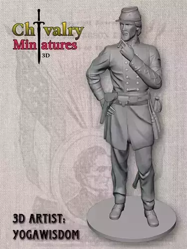 Civil War Confederate Officer STL