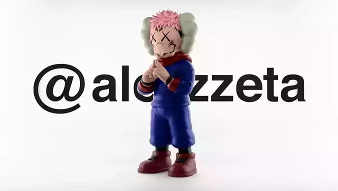 Kaws Yuji Itadori Jujutsu Kaisen for Print 3D print model