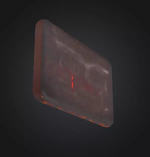 Neon Exit Sign Low-poly 3D model_7