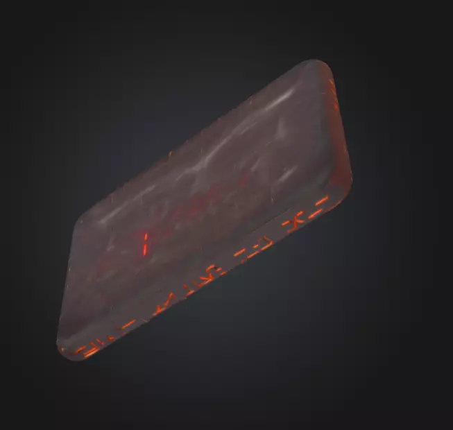 Neon Exit Sign Low-poly 3D model_8