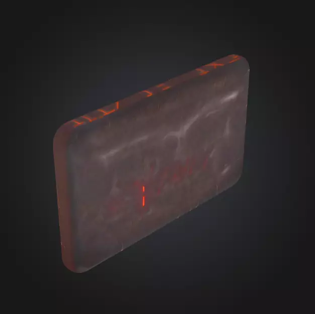 Neon Exit Sign Low-poly 3D model_6