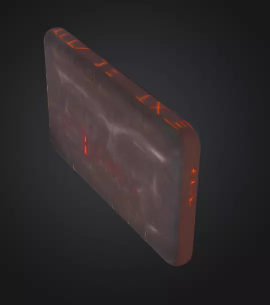 Neon Exit Sign Low-poly 3D model_5