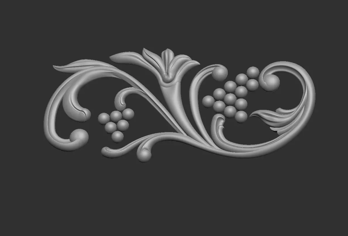 Church cornice 3D print model_5