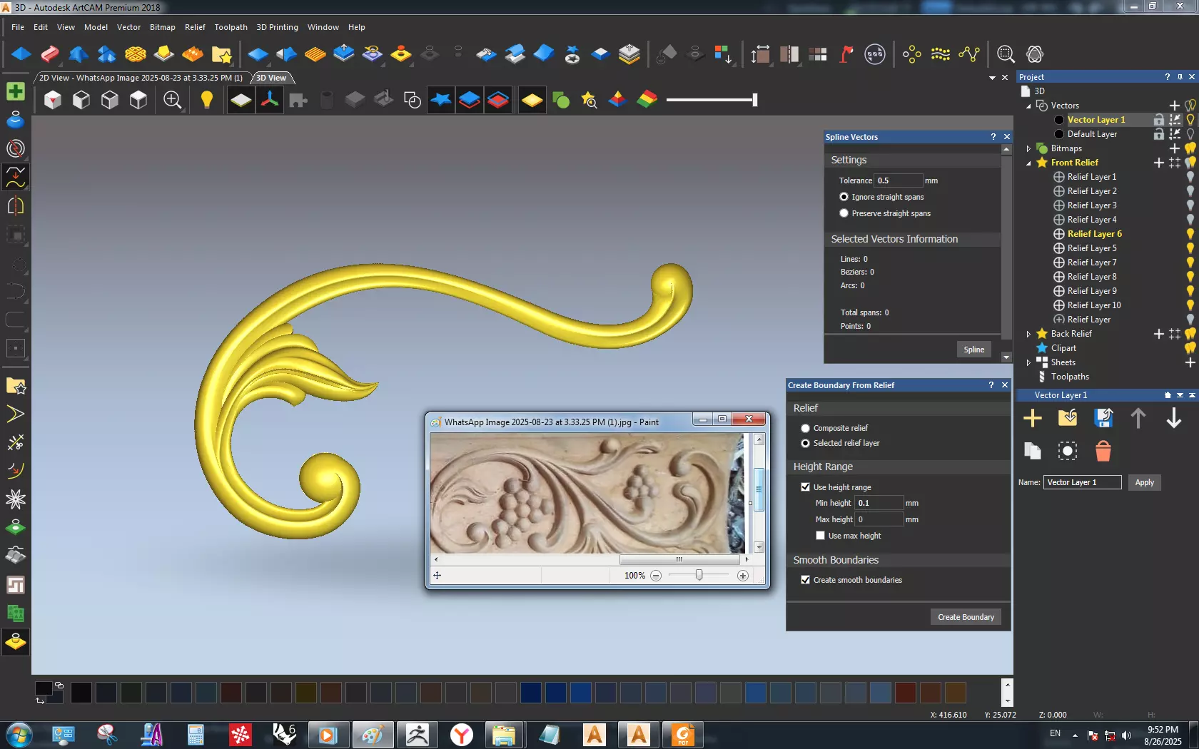 Church cornice 3D print model_3