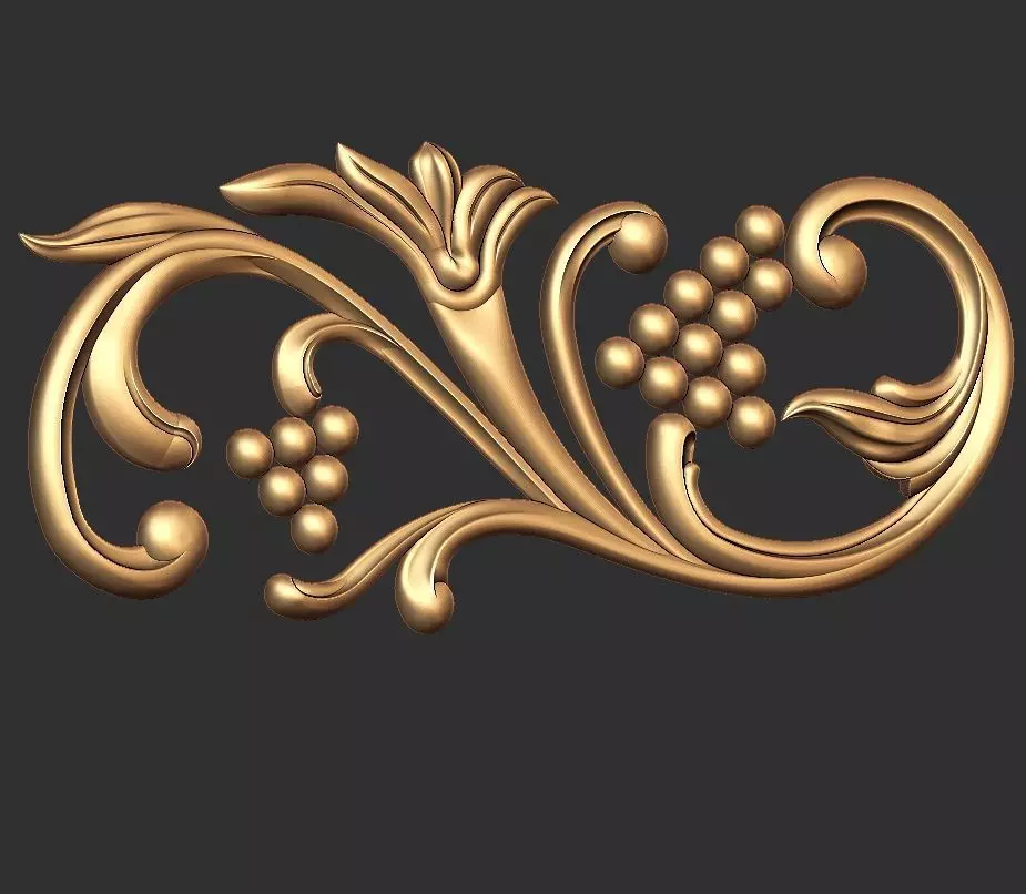 Church cornice 3D print model_1