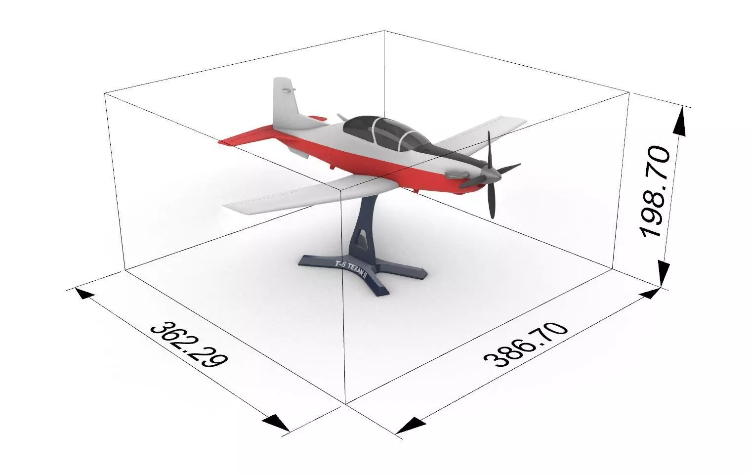 T-6 Texan II 3D print model_3