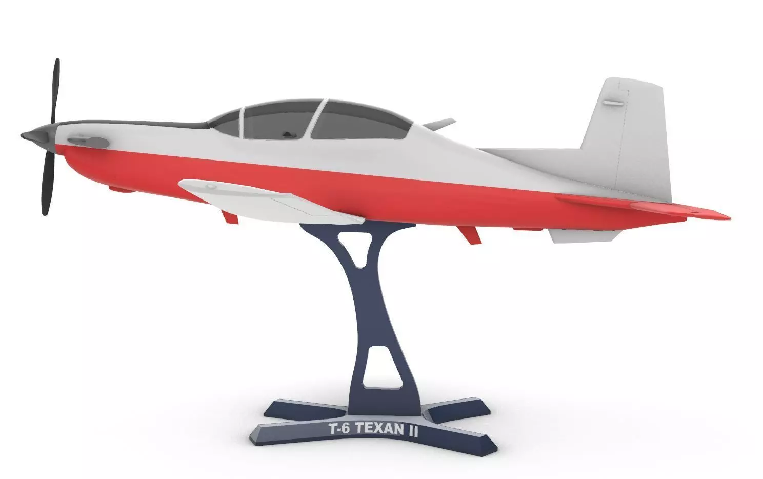 T-6 Texan II 3D print model_8