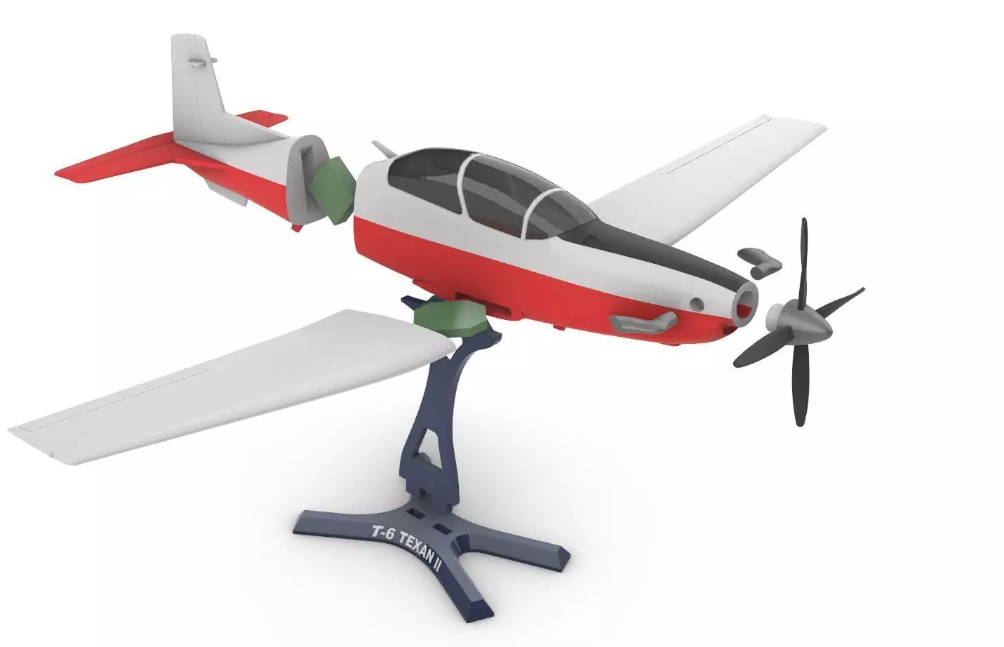T-6 Texan II 3D print model_9