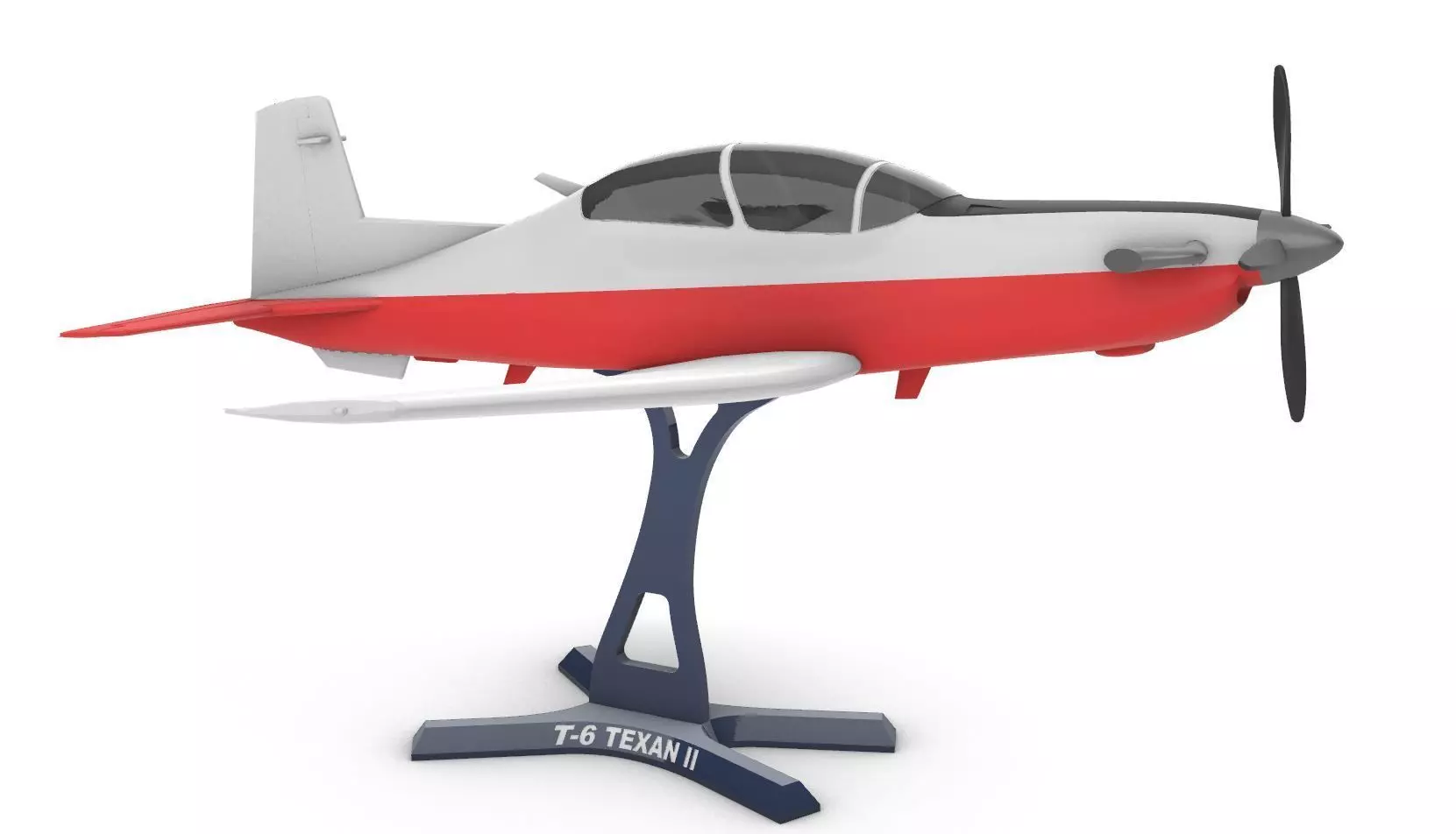T-6 Texan II 3D print model_4