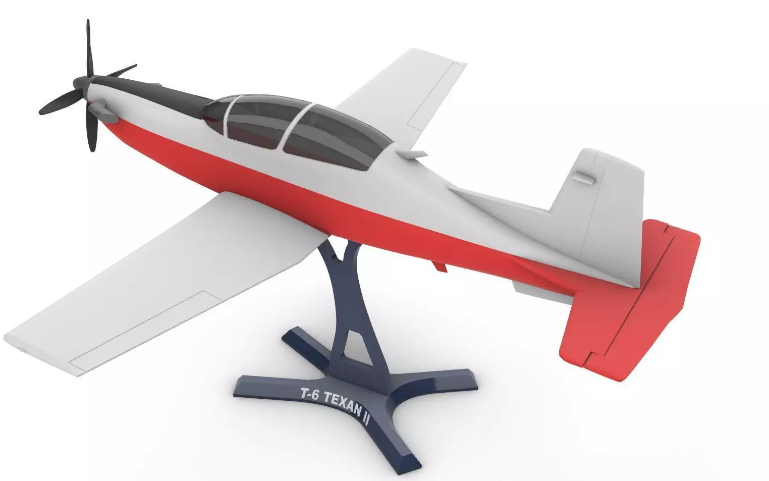 T-6 Texan II 3D print model_7