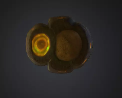 Emerald Totem Low-poly 3D model_10