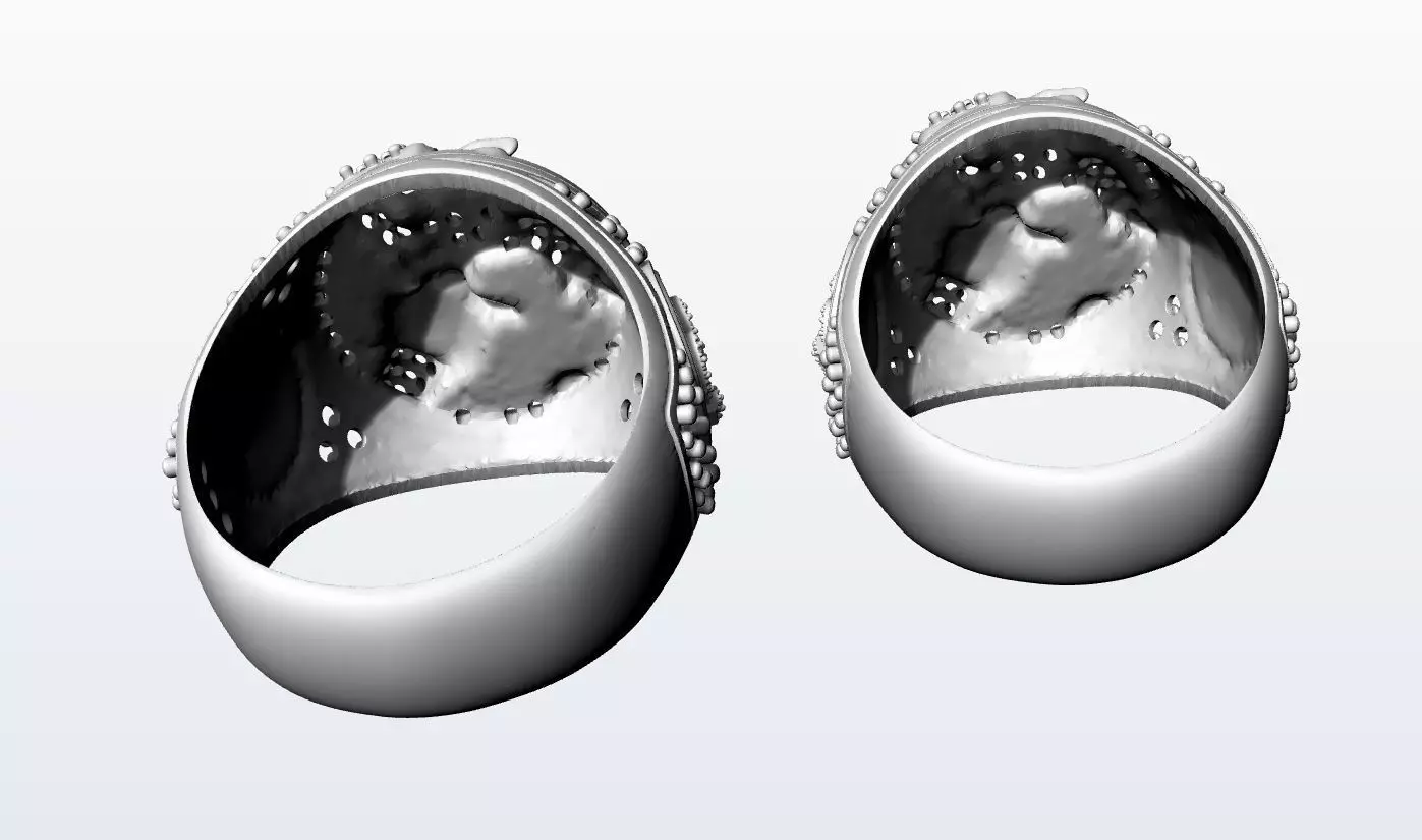 anillo pato 3D print model_3