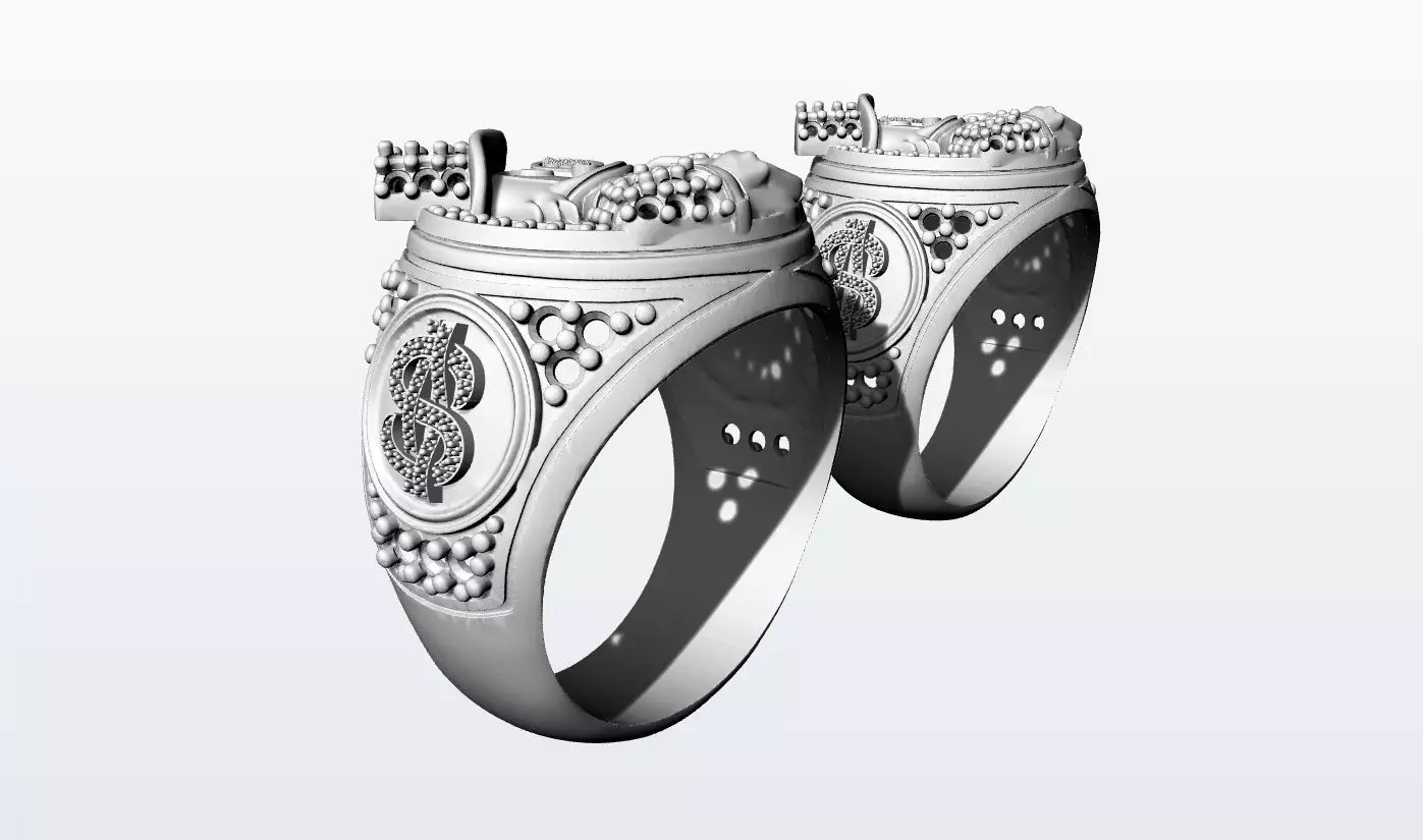 anillo pato 3D print model_1