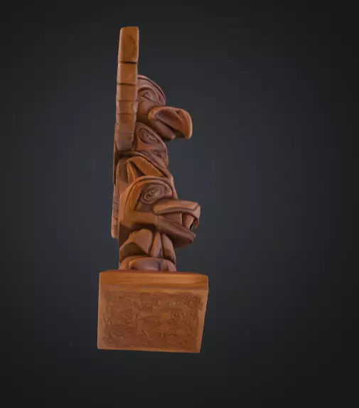 Totem Guardian Low-poly 3D model_13