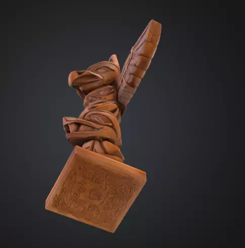 Totem Guardian Low-poly 3D model_16