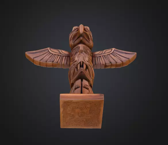 Totem Guardian Low-poly 3D model_15