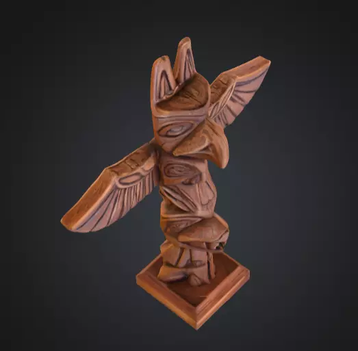 Totem Guardian Low-poly 3D model_10