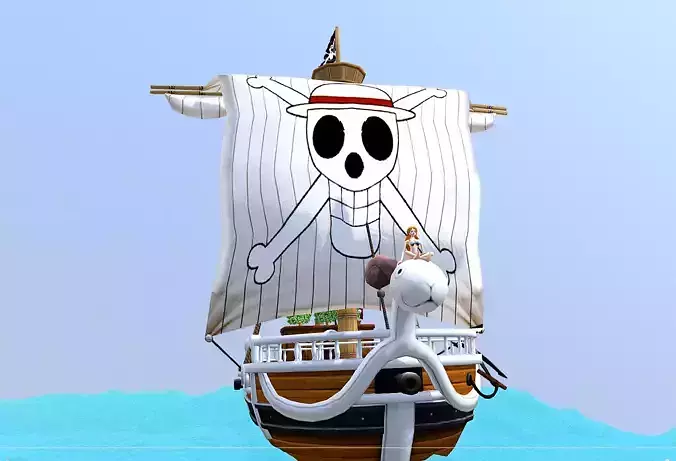 ONE PIECE nami Journey Pirateship  Ocean FBX 3D model