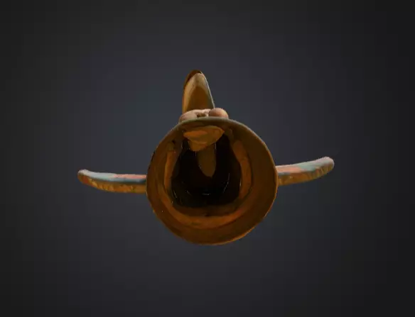 Totem Spirit Sculpture Low-poly 3D model_11