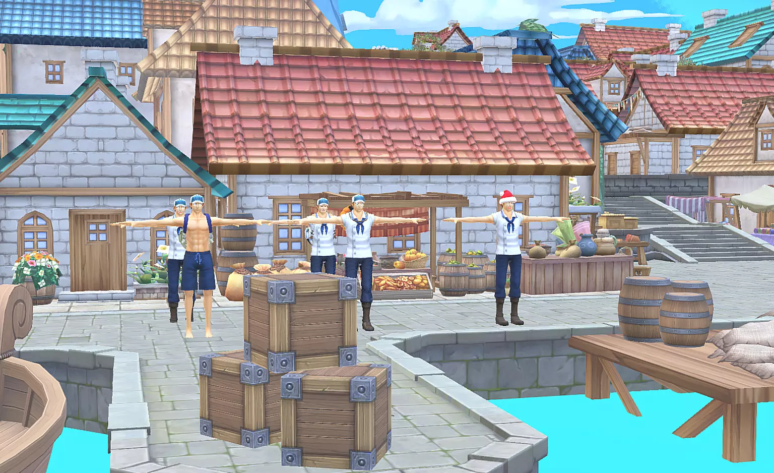 Marine Ship One Piece Shell Village Fbx 3D model_1