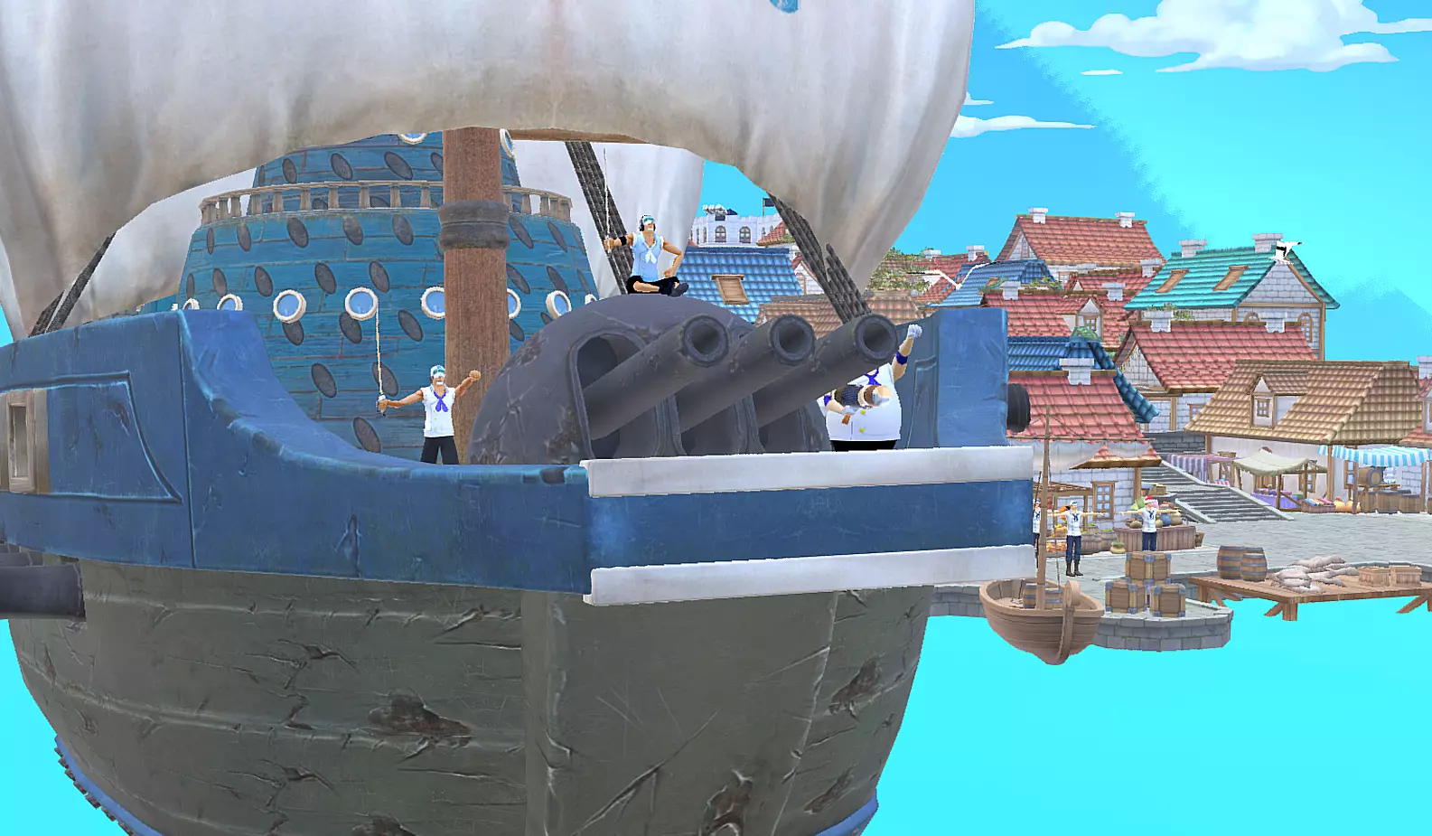 Marine Ship One Piece Shell Village Fbx 3D model_3