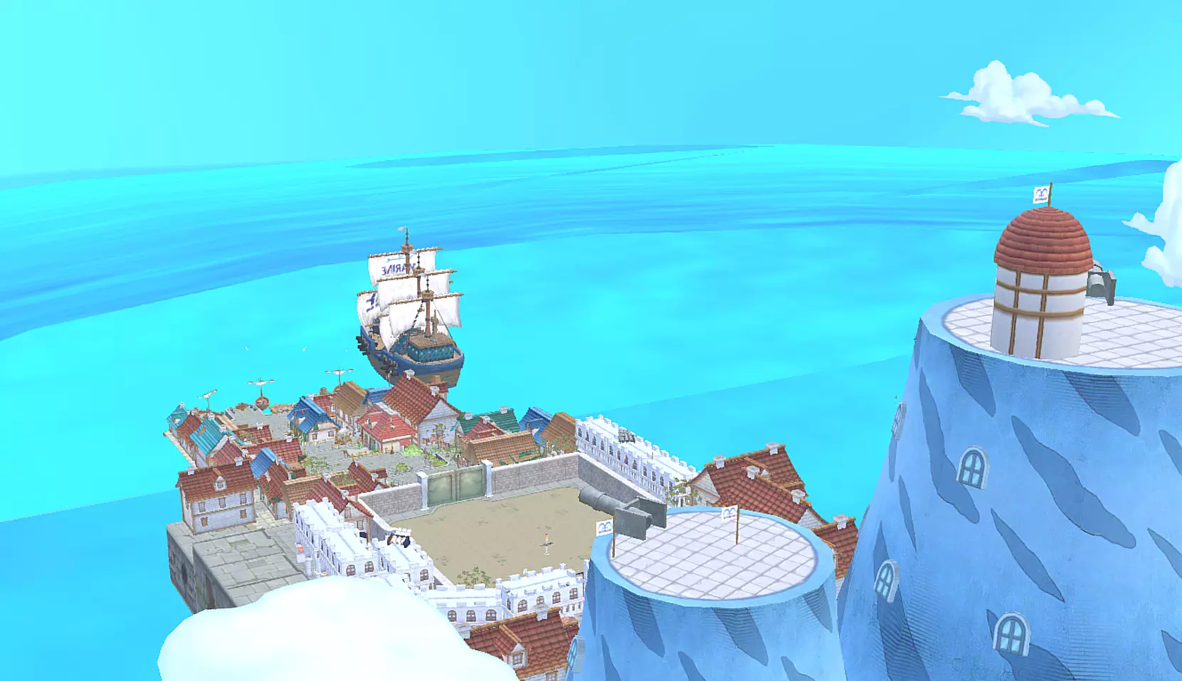 Marine Ship One Piece Shell Village Fbx 3D model_2