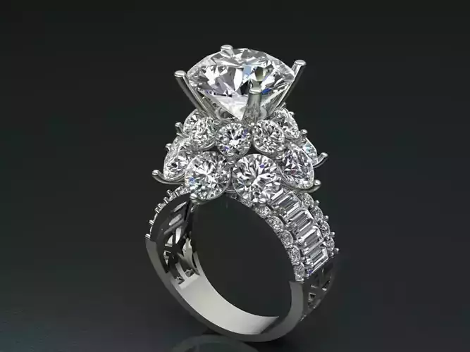 Ring diamond princess queen jewelry new arrival woman 