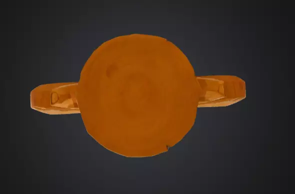 Wooden Bull Totem Low-poly 3D model_15